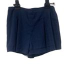 BCBGMAXAZRIA BCBG Navy pinestripe Linen Blend shorts size large Photo 0