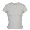 SKIMS COTTON JERSEY TSHIRT LIGHT HEATHER GREY SMALL Photo 0