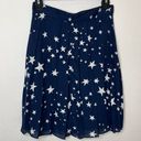 J.Crew  Stars Pleated Chiffon Skirt (Navy/White) - 0 Photo 4