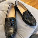 Jack Rogers Womens Remy Black Patent Leather Loafers Flowers Slip On, Size 7.5 Photo 0