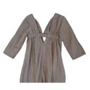 Free People  DOLPHIN Endless Summer Right on Cue Khaki Harem Jumpsuit Romper SP Photo 5