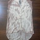 Young Fabulous and Broke Young, Fabulous & Broke beige tie-dye sleeveless button-down top size L Photo 5