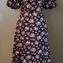 Tuckernuck  Hyacinth‎ House Black Floral Seaport Midi Dress Size Small Photo 0