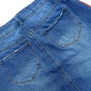 Chelsea and Violet  Retro Side Stripe Denim Mini Jean Skirt, Sz 26 Photo 6