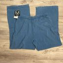 Mlle Gabrielle NWT  Light Blue Elastic Drawstring Waist Pull On Pants Size XL Photo 3