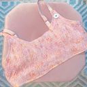 Cotton On  curve shirred cropped bralette bikini top dye scattered pink size 14 Photo 0