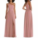 After Six  Chiffon One Shoulder Gown Size 24W Style
#1544 Desert Rose Photo 1