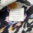 Parker Black Orange Blue Animal Print 100% Silk Sleeveless V-Neck Mini Dress XS Photo 6