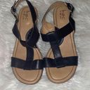 Born concept b.o.c.  Black Wedge T-strap Sandals Photo 0