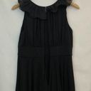 Max and Cleo  Black Pleated Sleeveless Knee Length Empire Waist Ruffle Dress 6 Photo 5