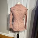 H&M Mohair Chunky Knit Vintage y2k Portrait V-Neck Button-Down Long Sleeve Fit Flare Coastal Cottage Coquette Western Sweater Women's Cardigan XS Pink Photo 2