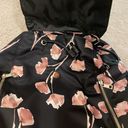 Floral Rose Gold Backpack Black Photo 1