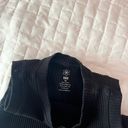 Aura Black Ribbed High Neck Tank Top Size Small/Medium Photo 2