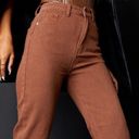 Pretty Little Thing Chocolate Long Leg Straight Jean Photo 0