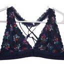 Victoria's Secret PINK  Blue White Orange Pink Green Purple Floral Bralette Sz S Photo 0