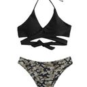 SheIn Black Tie Bikini & Camo Bottoms Photo 0