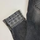 Driftwood Gray Jackie Embroidered Hem Jeans Photo 6