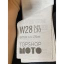 Topshop  Moto Leigh Black‎ Skinny Stretchy Jeans Pants Women's Sz 28x30 Photo 9