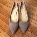 Brian Atwood Lilac Karina Suede Block Cage Pointed Pumps Photo 3