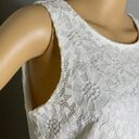 Ronni Nicole NWT  Sleeveless Off White Lace Dress Size Medium Photo 3