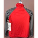 Oleg Cassini  Sport Red Track Jacket Womens Petite Lightweight Zip Cotton New PL Photo 5