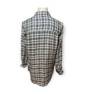 Treasure & Bond  oversized Blue White Black Plaid Boyfriend Shirt NWT Sz XS Photo 4