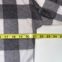 BKE Gray & White Buffalo Plaid Print Sherpa Pullover Sweater Photo 5