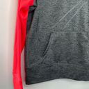 Nike  Therma-Fit Grey Neon Pink Logo Pullover Hoodie Women's Size Medium M Photo 2