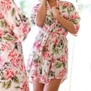 Show Me Your Mumu  Brie Robe Garden of Blooms Pink Floral Lightweight One Size Photo 3