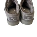 UGG Classic Slipper Women's 11 Gray Shearling Moccasin Suede Wool Slip On Photo 3