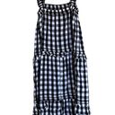 Old Navy NWOT  Sleeveless Gingham Tiered Ruffle-Trimmed Midi Swing Dress Photo 7