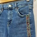 Topshop  Jeans Womens 26 High Rise Skinny Jamie Beaded Side Stripe Stretch Denim Photo 4