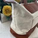 NWOT Graf Lantz carry on weekender bag canvas and vegan leather TOTE Photo 7