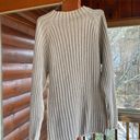 Croft & Barrow Cream Mock Neck Thick Sweater Photo 1