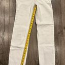 ZARA  Women’s White Hi-Rise Straight  Jeans Size 2 Ankle Length Raw Hem Edge Photo 6