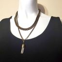 Ruff Hewn NWT  Mulitlayer Gold & Crystal Necklace Photo 0