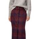 Wilfred Aritzia  Tartan Plaid Leona Button-front Midi Pencil Skirt W-387 Sz 4 Photo 1