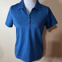 EP Pro  Tour Tech blue floral paisley short sleeve golf polo shirt M Photo 5