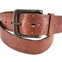 American Eagle  Outfitters Women's Leather Studded Buckle Waist Belt Brown Medium Photo 0