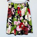 Talbots 100% silk retro floral pleated skirt size 12 EUC Photo 13