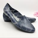 Melissa  x Jason Wu Snakeskin Jelly Flats: Blue Photo 0