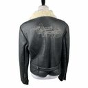 Harley Davidson Embroidered Leather Jacket, Black, Large Photo 2