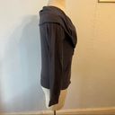 Tresics  Charcoal Grey Draped Collar Zip Front Sweatshirt Large Photo 1