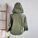 Jennifer Moore Navie Women's Green Bat Wing Short Canvas Jacket Size S Photo 1