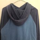 Authentic American Heritage Women's Blue Two-Toned Cropped Hoodie Photo 3