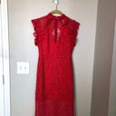 Alexis  NWT Red Lace V Neck Halley Dress XS Photo 6