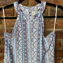 Paper Crane  Multicolored Printed Sleeveless High Neck Top Women's Size Small Photo 1