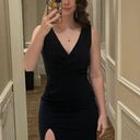 Navy Formal Dress Blue Size M Photo 0