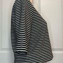 Cynthia Rowley  3/4 Sleeve Striped Crop Top Photo 2