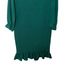 Baltic Born  Esther Smocked Ruffle Hem Midi Dress Emerald Green Size 1XL Photo 7